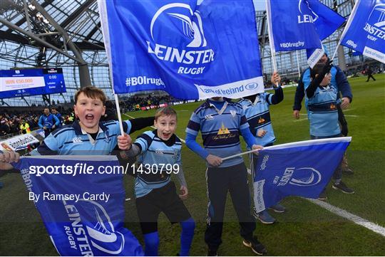 Mascots at Leinster v Exeter Chiefs - European Rugby Champions Cup Pool 3 Round 4