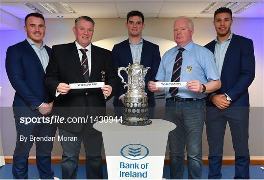 Bank of Ireland Leinster Provincial Towns Cup Draw