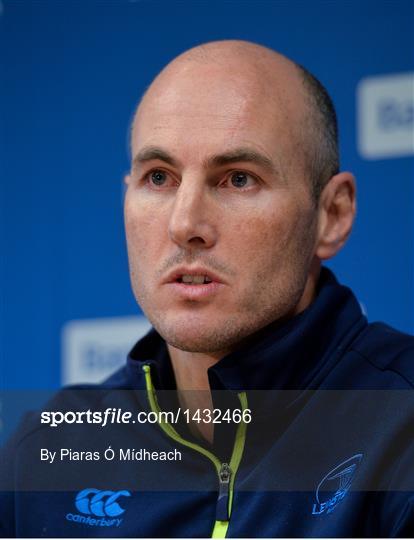 Leinster Rugby Squad Training and Press Conference