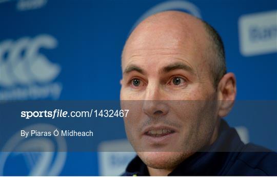 Leinster Rugby Squad Training and Press Conference Leinster Rugby Squad Training and Press Conference