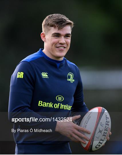 Leinster Rugby Squad Training and Press Conference