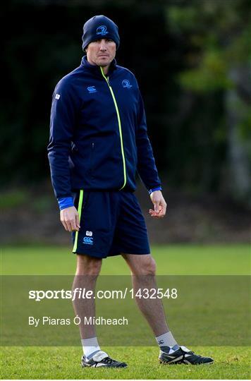 Leinster Rugby Squad Training and Press Conference