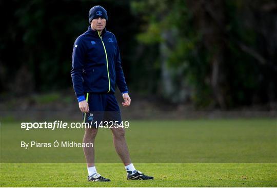 Leinster Rugby Squad Training and Press Conference