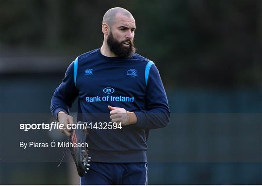 Leinster Rugby Squad Training and Press Conference