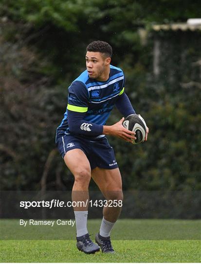 Leinster Rugby Squad Training and Press Conference