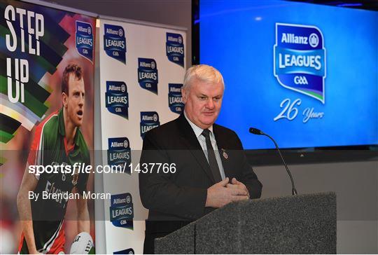 Allianz Football League 2018 Launch Allianz Football League 2018 Launch