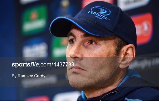 Leinster Rugby Press Conference and Squad Training Leinster Rugby Press Conference and Squad Training