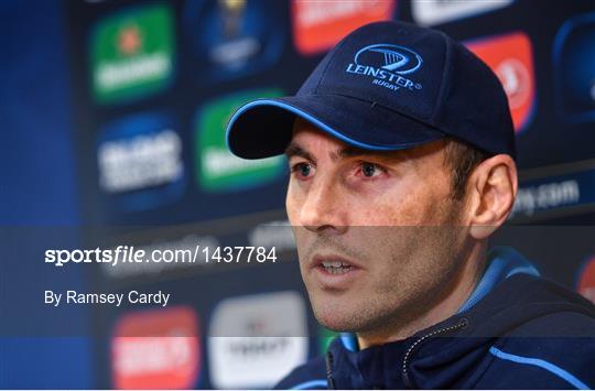 Leinster Rugby Press Conference and Squad Training Leinster Rugby Press Conference and Squad Training