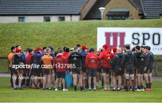 Munster Rugby Press Conference and Squad Training