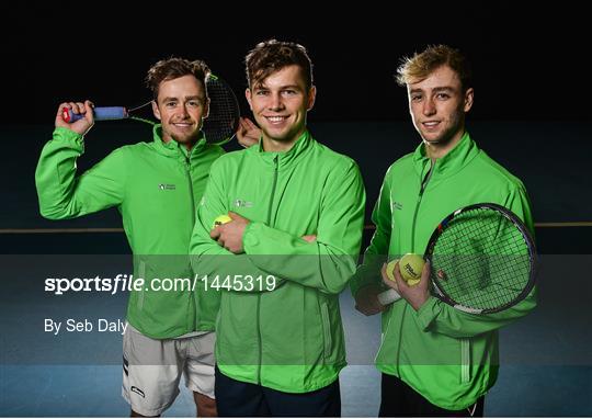 Irish Davis Cup team practice session