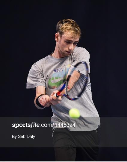 Irish Davis Cup team practice session