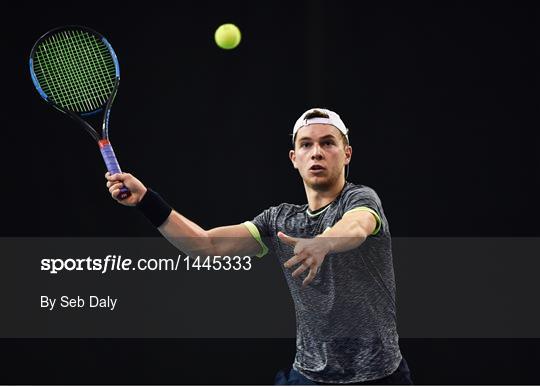 Irish Davis Cup team practice session Irish Davis Cup team practice session