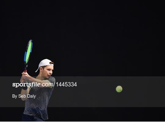 Irish Davis Cup team practice session