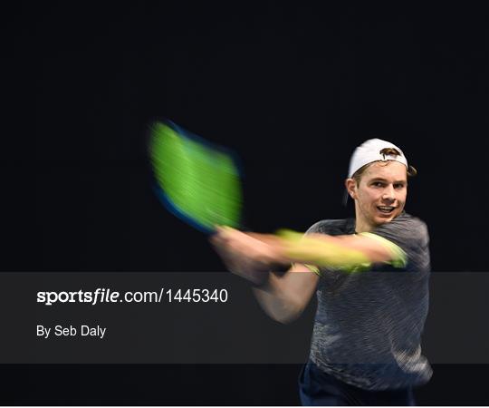 Irish Davis Cup team practice session