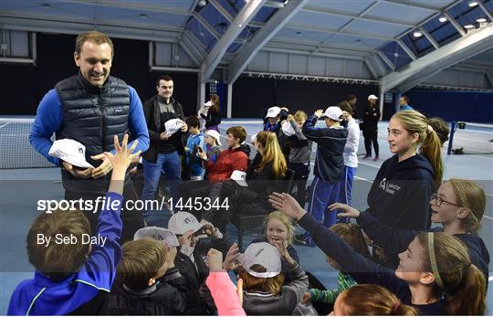 Irish Davis Cup team practice session