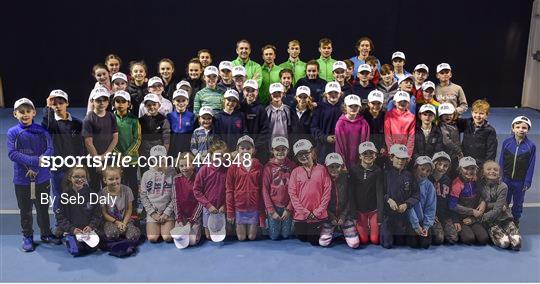 Irish Davis Cup team practice session