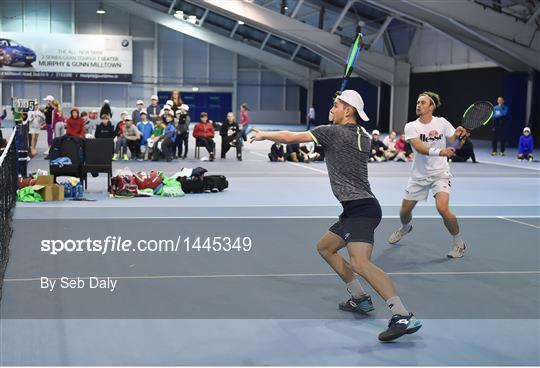 Irish Davis Cup team practice session Irish Davis Cup team practice session