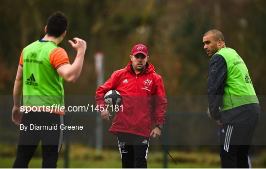 Munster Rugby Press Conference and Squad Training Munster Rugby Press Conference and Squad Training