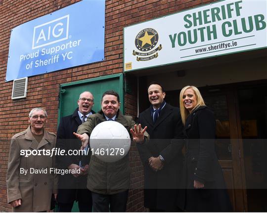 Sheriff Youth Club local sporting initiatives launch with AIG Ireland and JLT Ireland