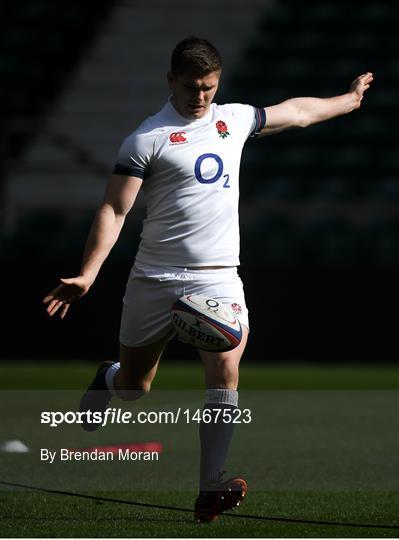 England Rugby Captain's Run and Press Conference
