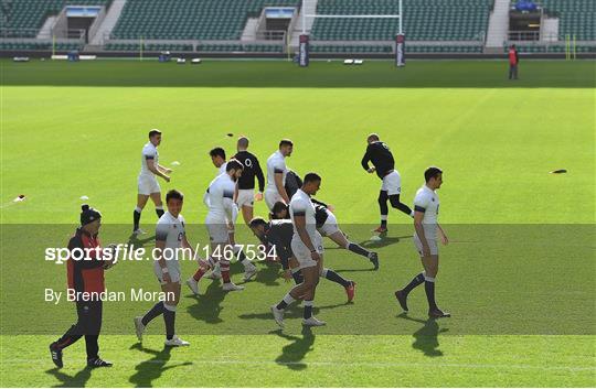 England Rugby Captain's Run and Press Conference