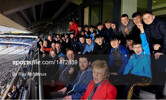 AIB VIP Competition Winners, Na Fianna U14 in Box - Dublin v Monaghan - Allianz Football League Division 1 Round 7