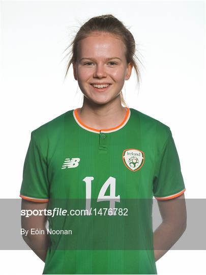 Republic of Ireland Women's U19 Squad Portraits