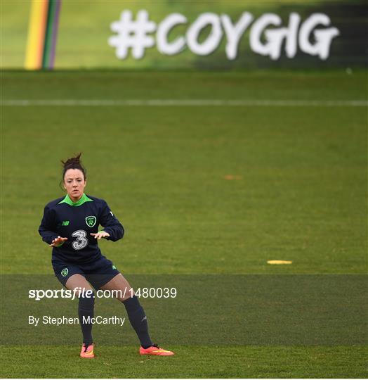Republic of Ireland WNT Squad Training and Press Conference