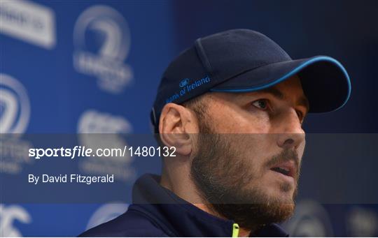 Leinster Rugby Squad Training and Press Conference