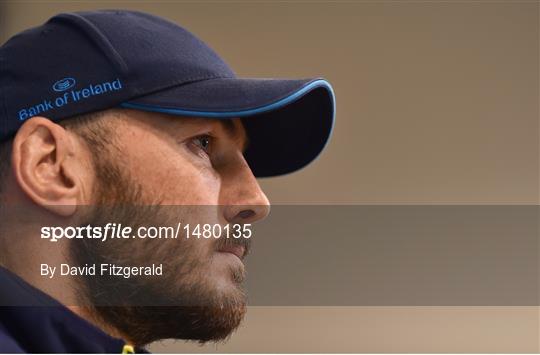 Leinster Rugby Squad Training and Press Conference