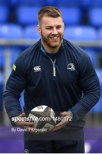 Leinster Rugby Squad Training and Press Conference