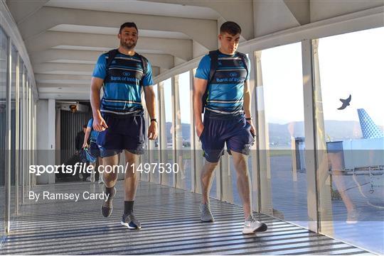 Leinster team arrive in Bilbao ahead of the European Rugby Champions Cup Final