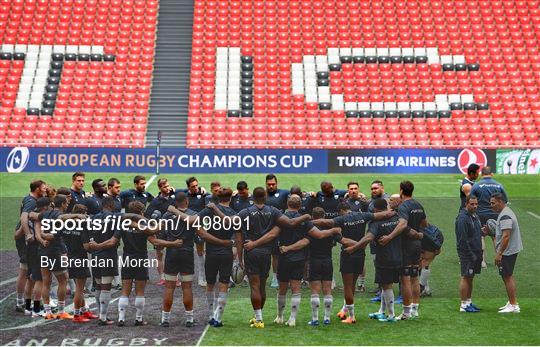 Racing 92 Rugby Captain's Run and Press Conference