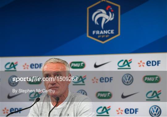 France Training Session and Press Conference