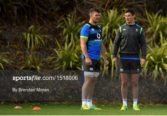 Ireland Rugby Squad Training and Press Conference