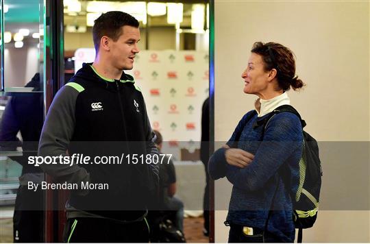 Ireland Rugby Squad Training and Press Conference