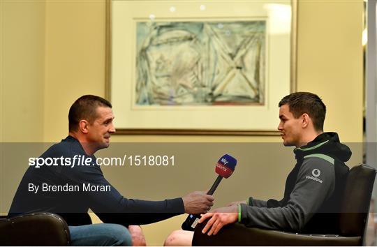 Ireland Rugby Squad Training and Press Conference