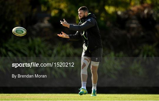 Ireland Rugby Squad Training and Press Conference