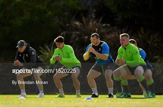 Ireland Rugby Squad Training and Press Conference