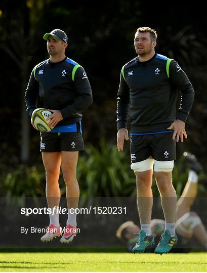 Ireland Rugby Squad Training and Press Conference