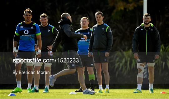 Ireland Rugby Squad Training and Press Conference