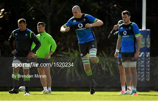 Ireland Rugby Squad Training and Press Conference