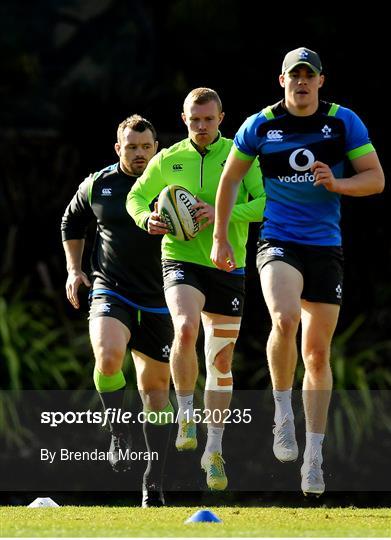 Ireland Rugby Squad Training and Press Conference