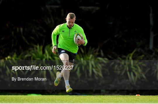 Ireland Rugby Squad Training and Press Conference