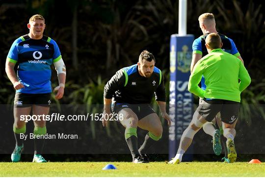 Ireland Rugby Squad Training and Press Conference