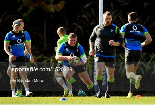 Ireland Rugby Squad Training and Press Conference