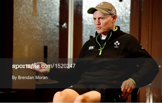 Ireland Rugby Squad Training and Press Conference