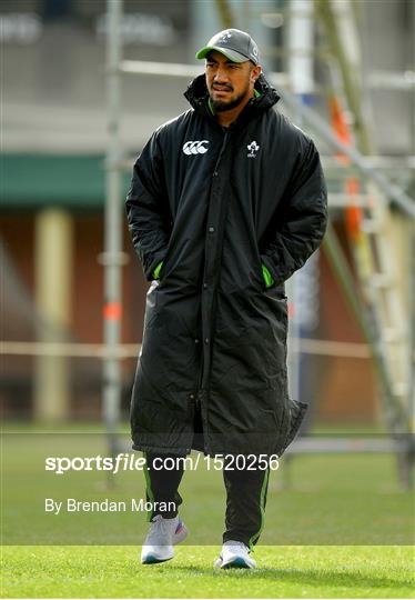 Ireland Rugby Squad Training and Press Conference