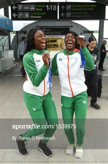 Homecoming of the Irish Team at the IAAF World U20 Athletics Championships in Tampere, Finland