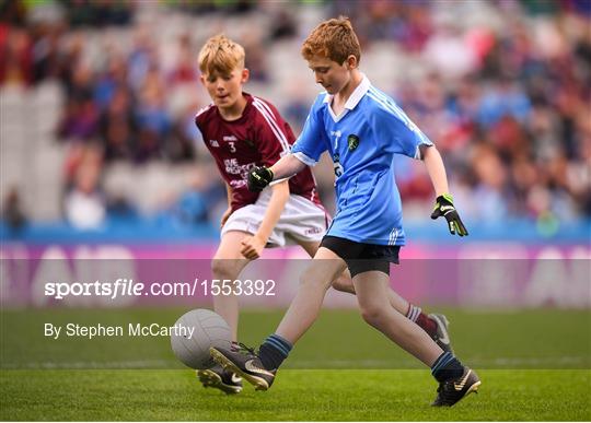 INTO Cumann na mBunscol GAA Respect Exhibition Go Games at Dublin v Galway - GAA Football All-Ireland Senior Championship Semi Final INTO Cumann na mBunscol GAA Respect Exhibition Go Games at Dublin v Galway - GAA Football All-Ireland Senior Championship Semi Final